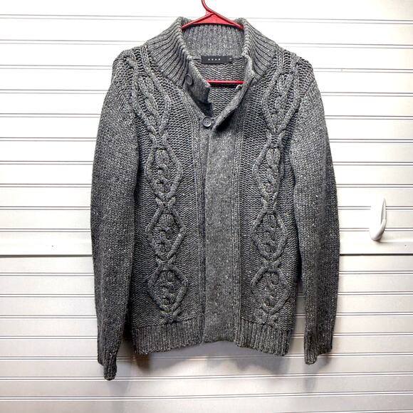 KOAN Grandpa Hidden Button Front Cardigan Size S - Picture 1 of 11